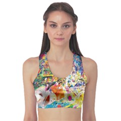 Multicolor Anime Colors Colorful Sports Bra by BangZart