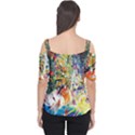 Multicolor Anime Colors Colorful Cutout Shoulder Tee View2