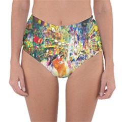 Multicolor Anime Colors Colorful Reversible High-waist Bikini Bottoms by BangZart