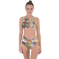 Multicolor Anime Colors Colorful Bandaged Up Bikini Set  by BangZart