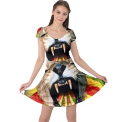 Reggae Lion Cap Sleeve Dresses by BangZart