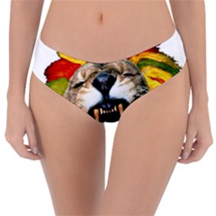 Reggae Lion Reversible Classic Bikini Bottoms by BangZart