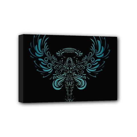 Angel Tribal Art Mini Canvas 6  X 4  by BangZart