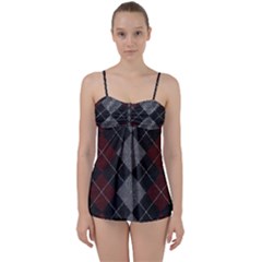 Wool Texture With Great Pattern Babydoll Tankini Set by BangZart