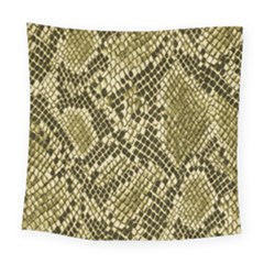 Yellow Snake Skin Pattern Square Tapestry (large) by BangZart