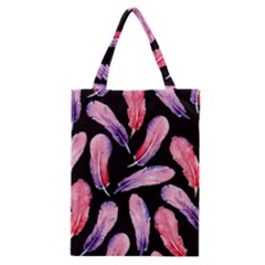 Watercolor Pattern With Feathers Classic Tote Bag by BangZart