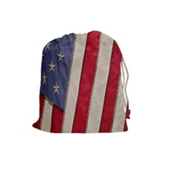 Usa Flag Drawstring Pouches (large) 