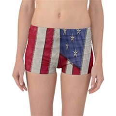 Usa Flag Reversible Boyleg Bikini Bottoms by BangZart