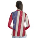 Usa Flag Drape Collar Cardigan View2