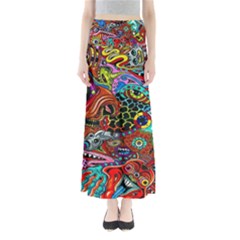 Vector Art Pattern Full Length Maxi Skirt by BangZart