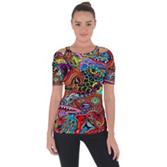 Vector Art Pattern Short Sleeve Top