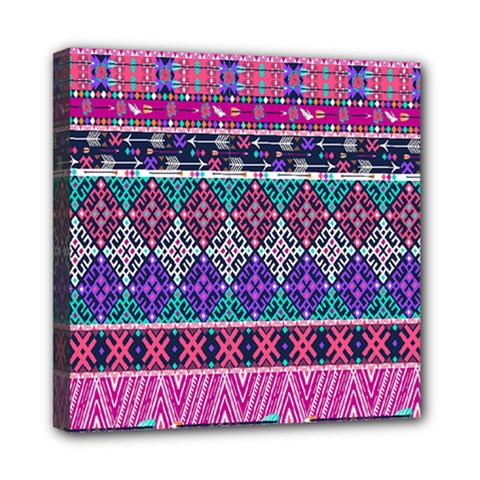 Tribal Seamless Aztec Pattern Mini Canvas 8  X 8  by BangZart