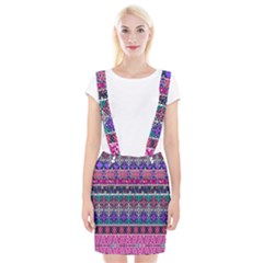 Tribal Seamless Aztec Pattern Braces Suspender Skirt by BangZart