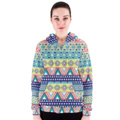 Tribal Print Women s Zipper Hoodie by BangZart