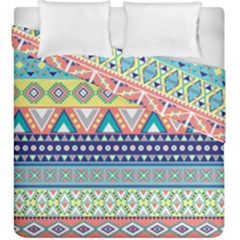 Tribal Print Duvet Cover Double Side (king Size) by BangZart