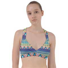 Tribal Print Sweetheart Sports Bra