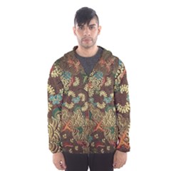 Traditional Batik Art Pattern Hooded Wind Breaker (men) by BangZart