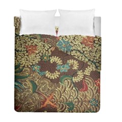 Traditional Batik Art Pattern Duvet Cover Double Side (full/ Double Size) by BangZart