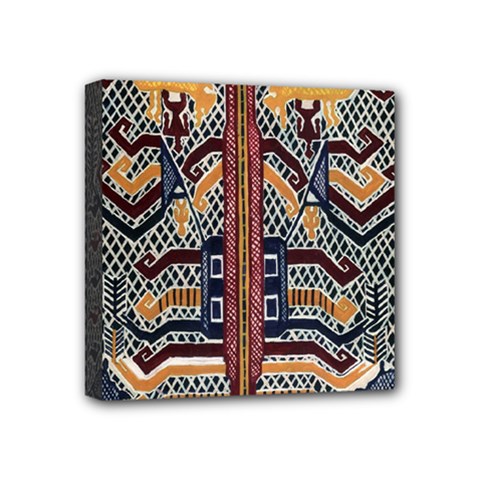 Traditional Batik Indonesia Pattern Mini Canvas 4  X 4  by BangZart