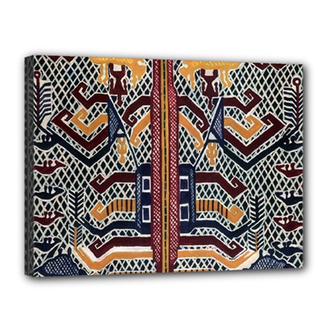 Traditional Batik Indonesia Pattern Canvas 16  X 12  by BangZart