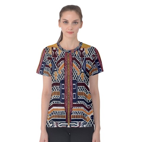 Traditional Batik Indonesia Pattern Women s Cotton Tee by BangZart