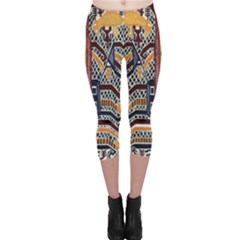 Traditional Batik Indonesia Pattern Capri Leggings  by BangZart