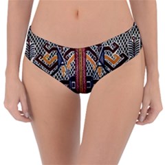 Traditional Batik Indonesia Pattern Reversible Classic Bikini Bottoms by BangZart