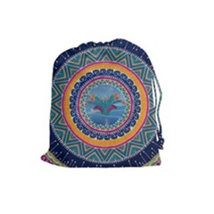 Traditional Pakistani Art Drawstring Pouches (large) 