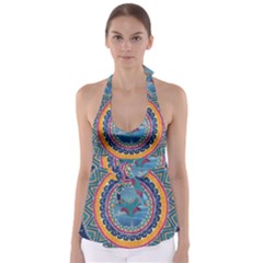 Traditional Pakistani Art Babydoll Tankini Top by BangZart