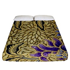 Traditional Art Batik Pattern Fitted Sheet (king Size) by BangZart