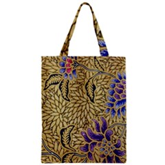 Traditional Art Batik Pattern Zipper Classic Tote Bag by BangZart