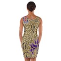 Traditional Art Batik Pattern Wrap Front Bodycon Dress View2