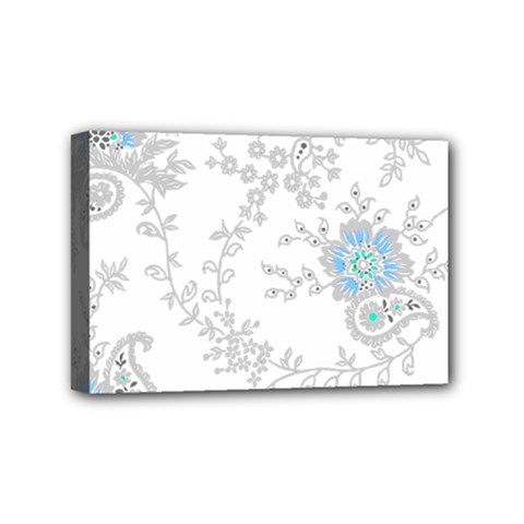 Traditional Art Batik Flower Pattern Mini Canvas 6  X 4  by BangZart