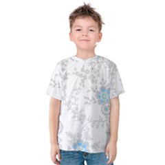 Traditional Art Batik Flower Pattern Kids  Cotton Tee