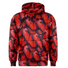 The Red Butterflies Sticking Together In The Nature Men s Pullover Hoodie by BangZart