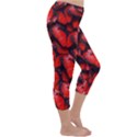 The Red Butterflies Sticking Together In The Nature Capri Winter Leggings  View3