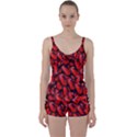 The Red Butterflies Sticking Together In The Nature Tie Front Two Piece Tankini View1