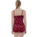 The Red Butterflies Sticking Together In The Nature Tie Front Two Piece Tankini View2