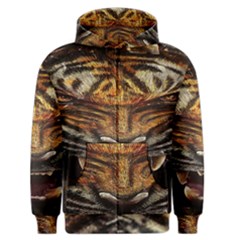 Tiger Face Men s Zipper Hoodie by BangZart