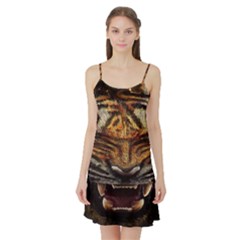 Tiger Face Satin Night Slip