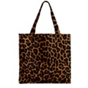 Tiger Skin Art Pattern Zipper Grocery Tote Bag View1