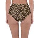 Tiger Skin Art Pattern Reversible High-Waist Bikini Bottoms View2