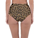 Tiger Skin Art Pattern Reversible High-Waist Bikini Bottoms View4