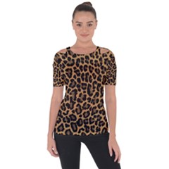 Tiger Skin Art Pattern Short Sleeve Top