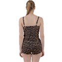 Tiger Skin Art Pattern Tie Front Two Piece Tankini View2