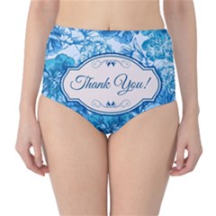 Thank You High-waist Bikini Bottoms by BangZart