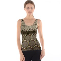 Texture Hexagon Pattern Tank Top by BangZart