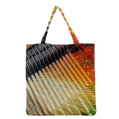 Technology Circuit Grocery Tote Bag by BangZart