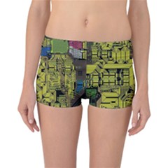 Technology Circuit Board Reversible Boyleg Bikini Bottoms by BangZart