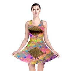 Technology Circuit Pentium Die Reversible Skater Dress by BangZart